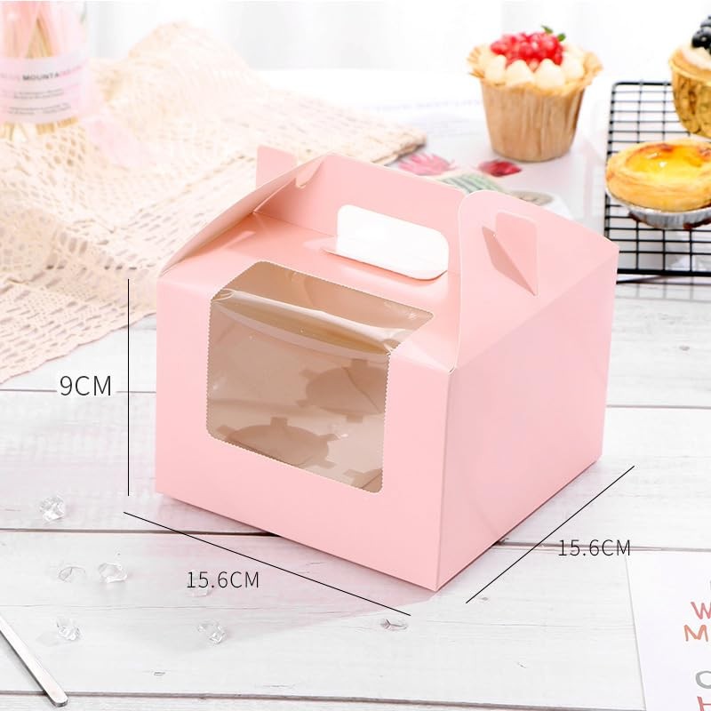 Selecto Bake 3 Pack Cupcake Box with Window, Insert and