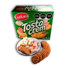 Galletas Tostacream Cuetara 10 paquetes de 100 gramos cada uno - Galleta salada - Contenido neto 1 KG