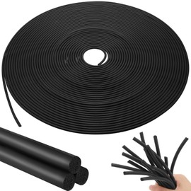 Frienda Backer Rod Foam Rubber Caulk Saver Concrete Expansion Joint Filler Weather Strip Seal for Gaps and Joints(Black, 1/4 Inch x 100 ft)
