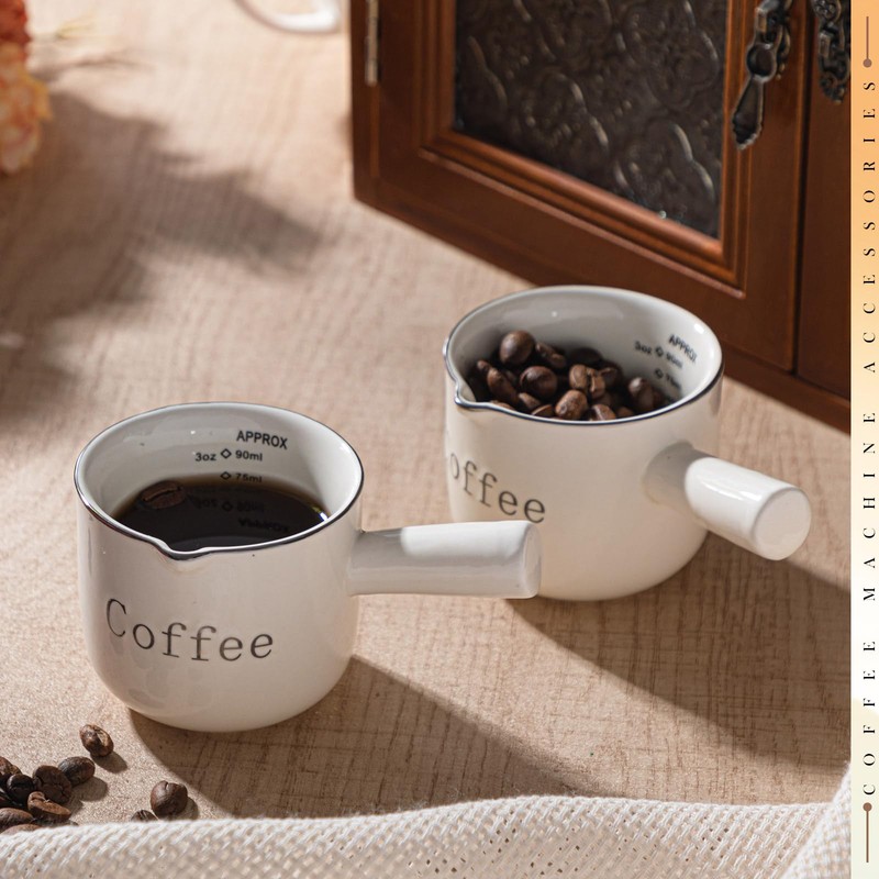 Maxdot 1 Pack Espresso Shot Cups,Ceramic Expresso Measuring Cup with