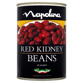 Napolina Red Kidney Beans in Salted Water with Added Sugar (400g) - Pack of 6