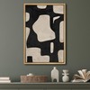 SIGNFORD Framed Canvas Print Wall Art Abstract Art with Curved