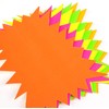 40 x neon flourescent stars - 15cm x10cm assorted neon