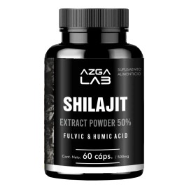 Shilajit 60 Cps 500 mg  2 Piezas Azga Lab  Potencia la Energa, Resistencia y Vitalidad  Apoya el Bienestar Fsico y Mental  Desintoxicante Natural y...