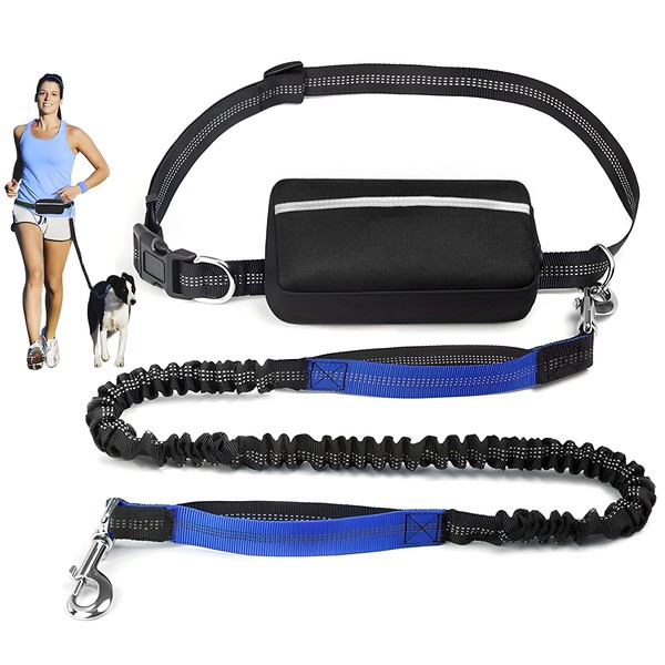 Home-X Hands Free Dog Lead with Adjustable Waist Belt, Dog