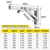 4pcs 18” Folding Shelf Brackets, Folding Shelf Brackets Heavy Duty