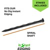Instant Edging - Green 20ft Premium No Dig Yard Edging