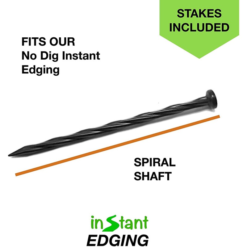 Instant Edging - Green 20ft Premium No Dig Yard Edging