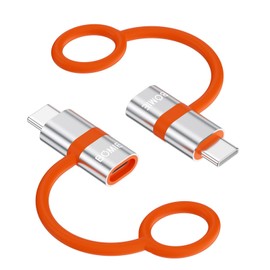 BOMIE Lightning Type C Converter, Set of 2, PD27W/66W/QC100W, Rapid Charging & Data Transfer, Light-ning (Female) to Type-C (Male) with PD Chip, Earphone/OTG Compatible, Silicon Band Design, i-OS to