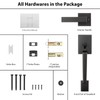 Haidms Bronze Front Door Handle, Entry Door Handle and Reversible
