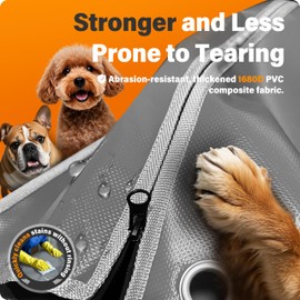 Bethshaya 24Inch Dog Crate Cover. Super Thick Light-Blocking Fabric. 24’’L×18’’W×20’’H Heavy-Duty Dog Crate Cover. Suitable for Most Wire Dog Crates, for Indoor and Outdoor Use, Gray