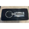 Chrysler Jeweled Rectangular Silver Key Ring NEW IN BOX