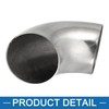 A ABSOPRO 2.5'' OD Car Exhaust Elbow Pipe 90 Degree