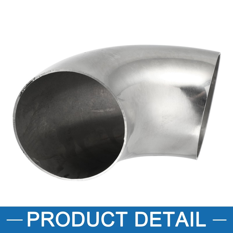 A ABSOPRO 2.5'' OD Car Exhaust Elbow Pipe 90 Degree