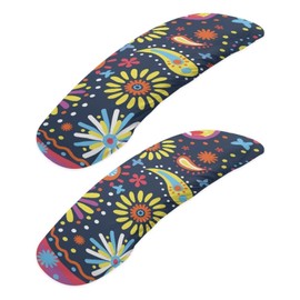 Wanzuoeng Fundas para reposabrazos de silla de oficina con impresión polinesia, paquete de 2 fundas elásticas para silla de oficina, fundas para reposabrazos de silla de computadora, fundas para