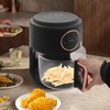 Airy Fryer,3.81qt 1200w Glass Air Fryer,8-In-1 Functions, 360° Viewable, Digital