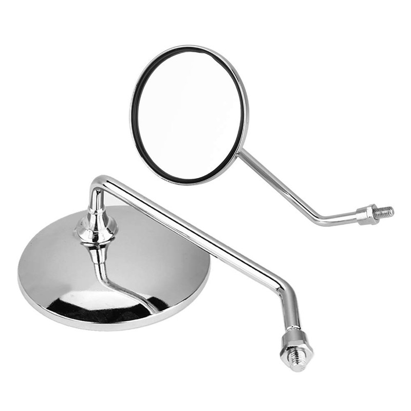 8mm Scooter Mirrors, 1 Pair 8mm Right and Left Motorcycle