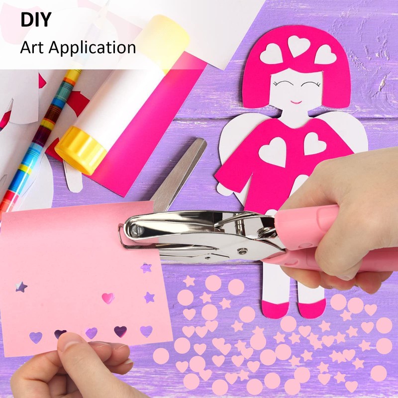 Coolrunner 3-Piece Metal Single Hole Paper Punch - DIY Handheld