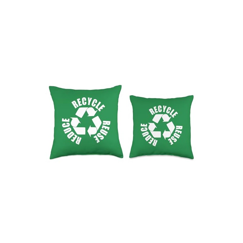 Reduce Reuse Recycle Throw Pillow