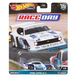 Mattel, Hot Wheels Collector Vehículo de Colección 77 Ford Capri GP5 a Escala 1:64 para niños de 3 años en adelante