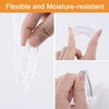 MOROBOR Mini Self-Stick Instant Cabinet Drawer Pulls, 20pcs Clear Silicone