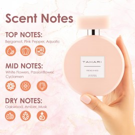 TAHARI Eau de Parfum for Women - Sweet & Seductive French Kiss Long-Lasting Fragrance, Affordable Perfume for Ladies, Elegant Cologne, Feminine Scent, Luxury Women’s Fragrance – 3.4 fl. oz / 100 mL
