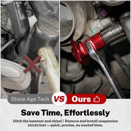 BILITOOLS Strut Spreader Tool Universal (Max. Torque: 120Nm) Suspension Steering Hub Knuckle Spreader Heavy Duty Strut Separator, Compatible with Audi BMW VW Mini Ford More