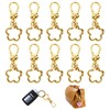 Tinsparkwin 10 Packs Flower Shape Swivel Buckles Lobster Clasps Quick