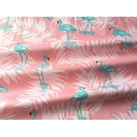TAOSON Pink Flamingos Pattern 100% Cotton 300 Thread Count Body Pillow Cover Pillowcase Pillow Protector Cushion Cover with Zippers Only Cover No Insert 21"x54" Fits 20 x 54