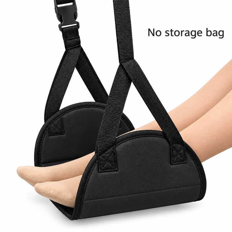 Adjustable Airplane Footrest for Comfortable Travel – Portable Dacron Foot