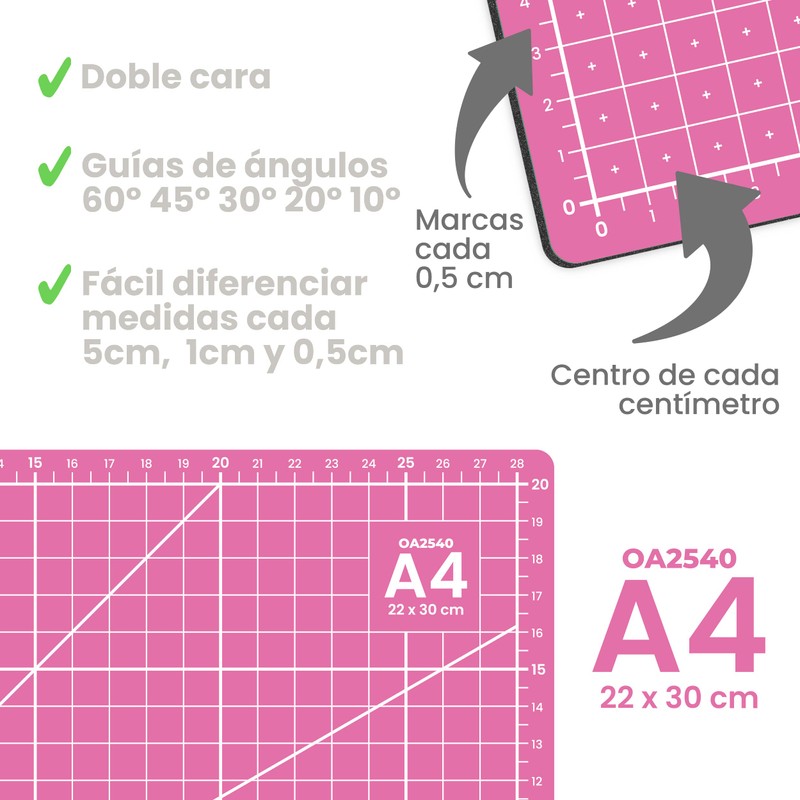 Quijote Paper World Cutting Base - A4 Size, 6 Basic