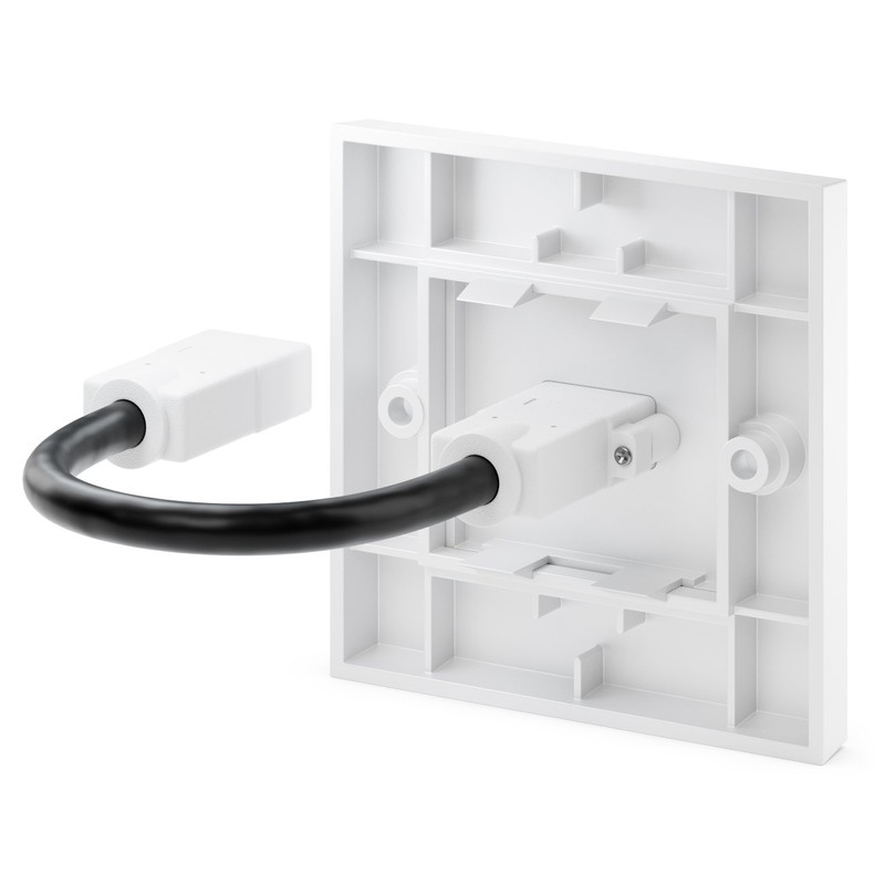 deleyCON HDMI Wall Socket 1x HDMI Port Flush-Mounted 3D Full