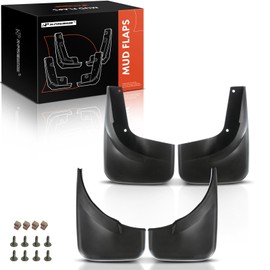 A-Premium Set of 4PCS Mud Flaps Splash Guards Mudguards Mudflaps with Hardware Kits Accessories Compatible with Volkswagen Jetta, 2006-2009, Sedan & Wagon, Black Color, Front LH RH and Rear LH RH
