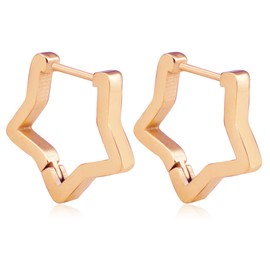 Star Hoop Earrings for Women Cute Hypoallergenic Huggie Earring Small Sleeper Hoop Earrings Cartilage Jewelry Gifts