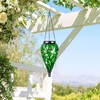 Solar Hanging Lantern Outdoor Lights, Tear-Shaped 15 LEDs Cool White