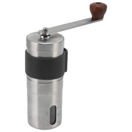 Portable Manual Coffee Grinder Stainless Steel High Hardness Hand Coffee Bean Grinder for Home Office Travel Outdoor Black