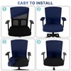Tallew 4 Pcs Office Chair Covers Set Computer Universal Protective