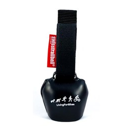 swisstrailbell® Mexico Edition Deep Black: White Evolution Black Band Bicycle Bell Trailbell Signal Bell
