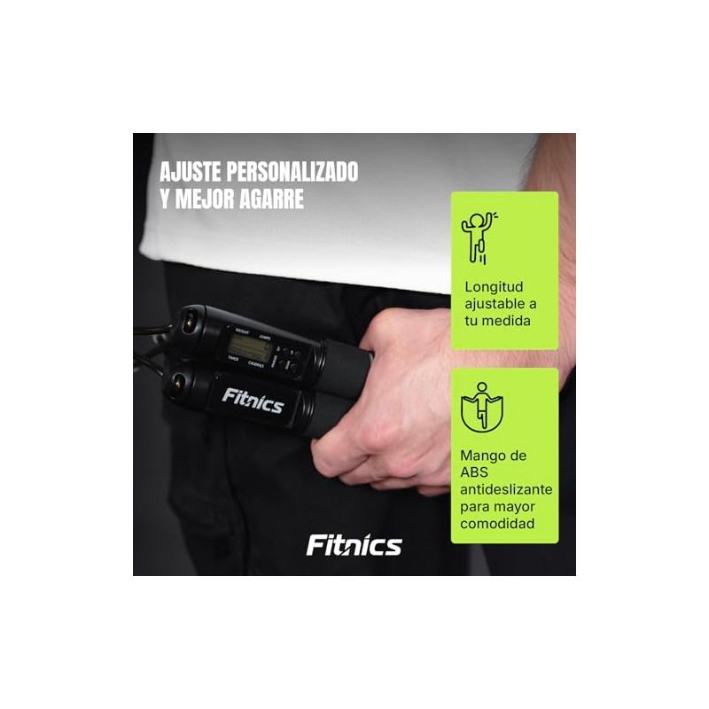 Cuerda para Saltar Crossfit Ajustable - Cordón Tejido Grueso -