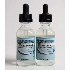 OXYGEN 2 Oxygen Liquid Drops 2oz Natural Health Supplement Energy Wellness & Hydration