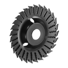 HARFINGTON Wood Carving Disk 5" Carbon Steel Cutting Grinder Wheel Shaping Disc with 7/8" Arbor for Woodworking Sanding Polishing Carving