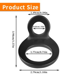 Pack of 10 Solid Lashing Rings Stainless Steel Lashing Straps Anchor Hook for Motorcycle and for Securing Dirt Bikes on Trailers or on the Cargo Area of Pick-up Trucks during Transport