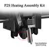 P2S Hotend Heating Assembly Kit All Metal Base Clip for