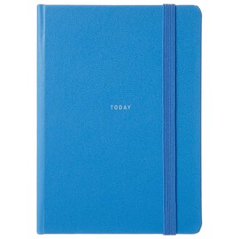 Laconic LPL02-BL Notebook Pocket Log Diary Day Free B7 Deformation Hard Cover with Rubber Blue