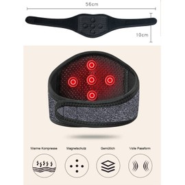 ITODA Neck Warmer, Self-Heating Neck Bandage, Magnetic Therapy, Neck Support, Winter Neck Protection, Neck Brace, Heat Protection, Neck Brace with Velcro Fastening, Neck Heating Cushion, Neck Pain