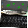 SHOWERORO Stainless Steel Money Clip Wallet Slim Three-folding Credit Card