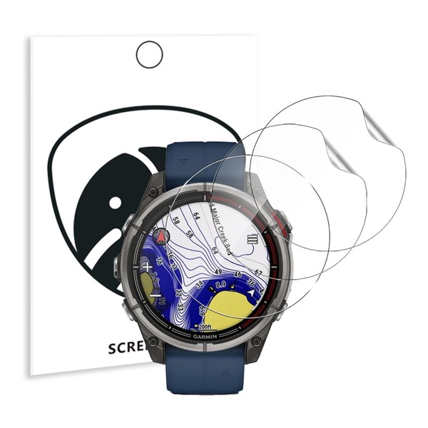 carinacoco 3 Pack Screen Protector for Garmin quatix 8 47mm,