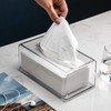 Tissue Box Transparent Acrylic Facial Tissue Dispenser Box Cover Holder