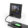 Hama Funkwecker Digital „Dual USB“ (Digitalwecker mit 2-facher USB-Ladefunktion, Speed-Alarm,