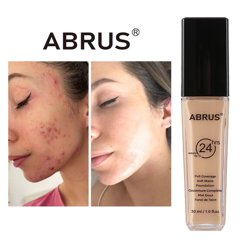 ABRUS Foundation Makeup - Premium Makeup Foundation, Flawless Matte Liquid